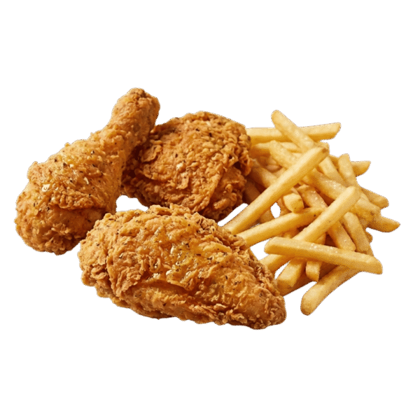 3 Piece Fried Chicken & Chips
