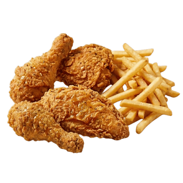 4 Piece Fried Chicken & Chips