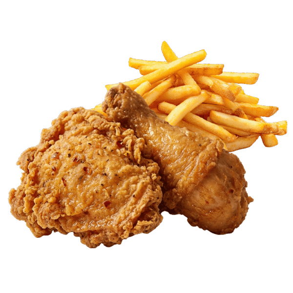 2 Piece Fried Chicken & Chips