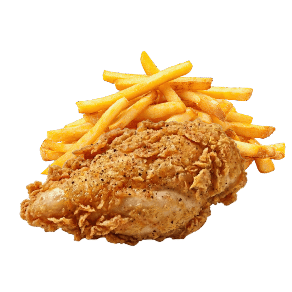 1 Piece Fried Chicken & Chips