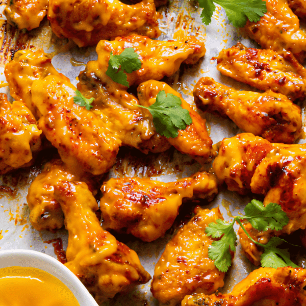 Flaming mango wings